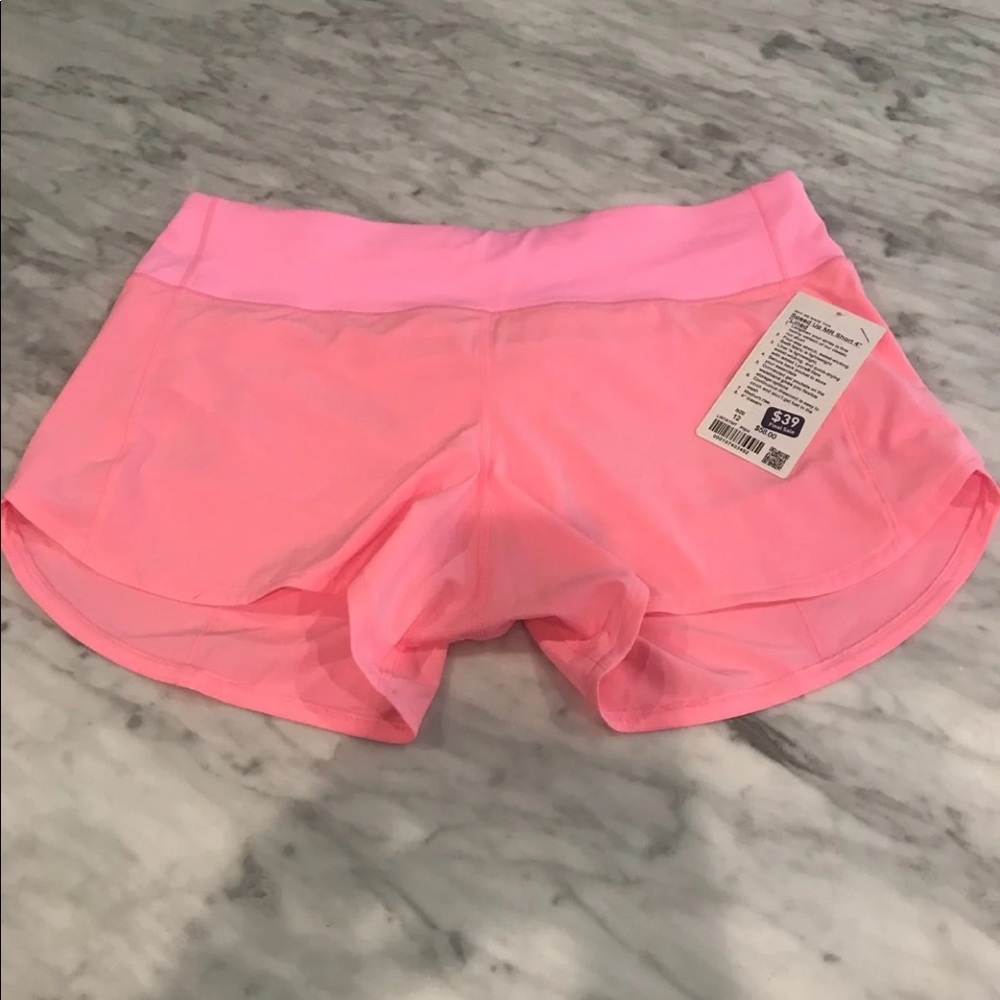 Lululemon Speed Up Shorts Shell Pink NWT 12